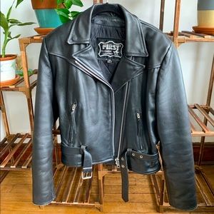 First Genuine Leather belted vintage jacket 14